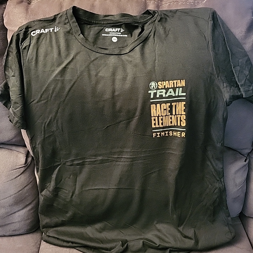 Craft Men's Black Spartan Trail Finisher Tee